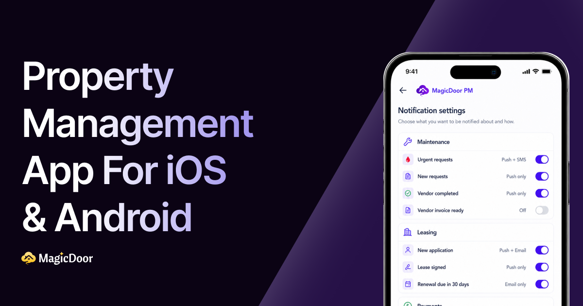 Property Management App for iOS and Android | MagicDoor